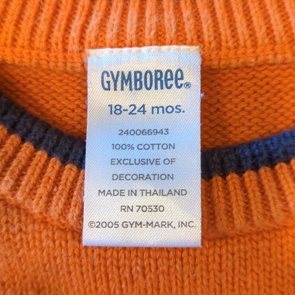 Gymboree orange knit